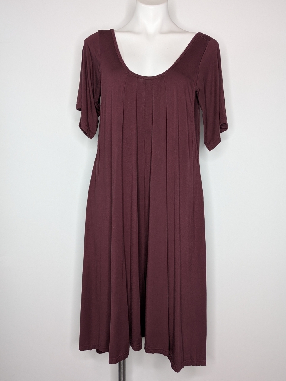 Latched Mama Maroon Purple Short Sleeve Nursing Jumpsuit 6P